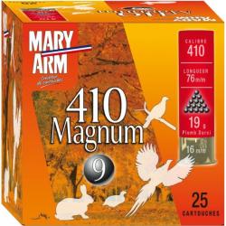 10 CARTOUCHES MARY ARM 410 MAGNUM CAL 410 19G PB6