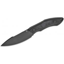 Couteau Tenable Luccio Black Lame Harpon Acier Sandvik 14C28N Manche G-10 Etui Kydex G007A2