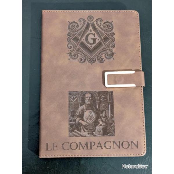 Carnet grav sceau maonnique Le Compagnon - Franc-maonnerie sotrisme templier