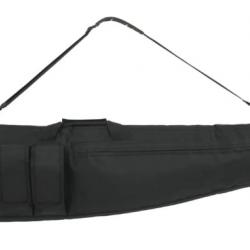 Sac à fusil avec bandoulière 120 cm en tissu Oxford noir