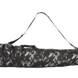 Sac à fusil avec bandoulière 120 cm Tissu Oxford noir camouflage