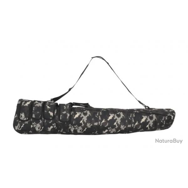 Sac  fusil avec bandoulire 120 cm Tissu Oxford noir camouflage