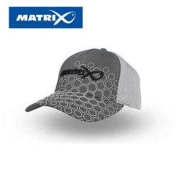 Casquette de pêche Matrix hex print cap - grey