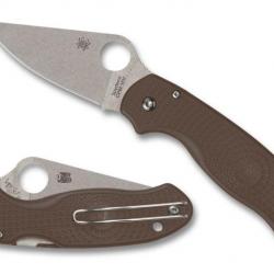 Spyderco C223PBN15V Para 3, Brown FRN, SPRINT 24