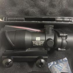 KinZon Lunette de visée Acog 4 X 32, avec Fibre Optique Double Illumination Chevron .223 Réticule ba