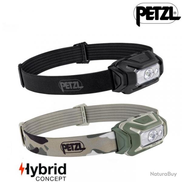 Lampe frontale, Hybrid Aria 1, Petzl Noir avec batterie rechargeable USB (+29&euro;)