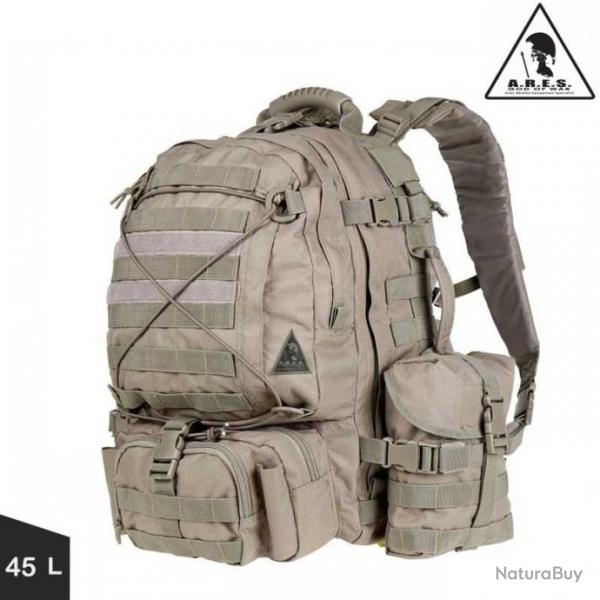 Sac a dos Cougar 45L, Ares, cl : Sable (sur-sac pluie inclus)