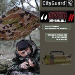 Bâche militaire ripstop 3x3M, Cityguard, (camo CE)