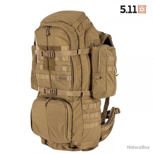 Sac  dos Rush 100 5.11, 60l, taille ceinture 38-46, couleur coyote