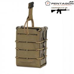 Porte-chargeur double Pentagon 5.56 M4 en couleur coyote/sable Sable / Beige