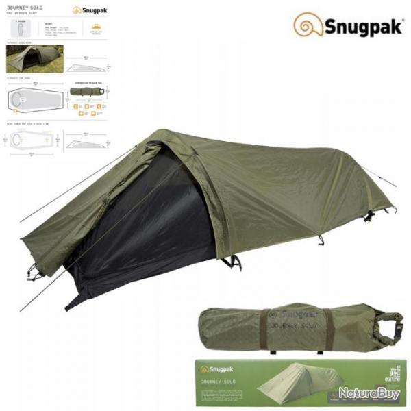 Tente 1 place Snugpak Journey Solo - Couleur Vert Militaire