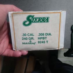 445 ogives cal.30 .308 DIA Sierra MatchKing HPBT 240 gr. 9245T