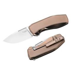 N1.BR Couteau pliant Lionsteel "N.ONE" Titanium bronze