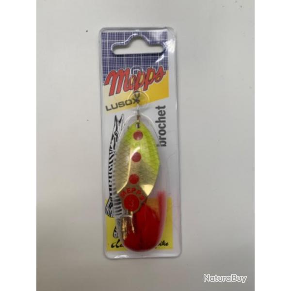 Cuillre tournante Mepps Lusox taille 3 7,5g or fluo