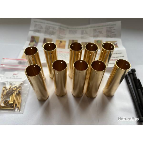 Lot kit de rechargement H&C pour fusil de chasse calibre 16  broches PN - vente libre - catgorie D