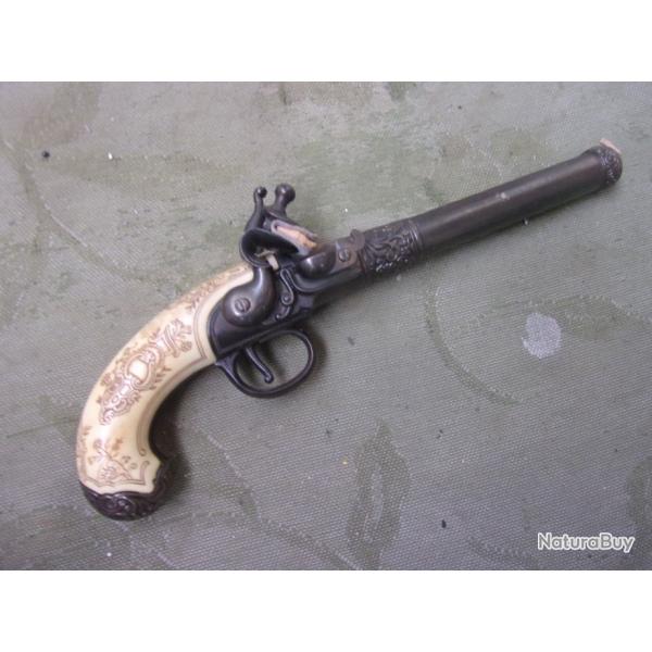 reproduction de pistolet  silex