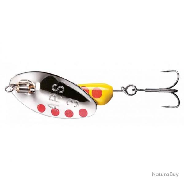 Cuillers de pche Smith AR Spinner 1,4cm 3,5g argent, rouge et jaune