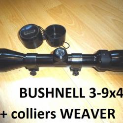 lunette BUSHNELL 3-9x40 + colliers WEAVER - VENDU PAR JEPERCUTE (GE93)