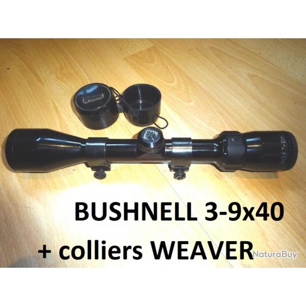 lunette BUSHNELL 3-9x40 + colliers WEAVER - VENDU PAR JEPERCUTE (GE93)