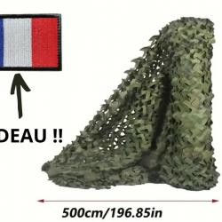 Filet de Camouflage 3x5M Vert Jungle Forêt pour la Chasse la Pêche Terrasse Cache Ombre Neuf