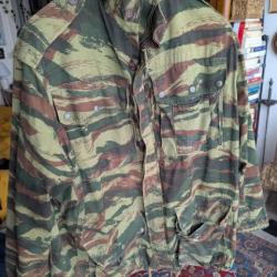 Authentique veste française parachutiste 47/56 TAP camouflage léopard/ Lézard.