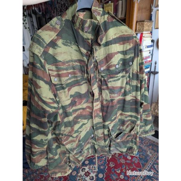 Authentique veste franaise parachutiste 47/56 TAP camouflage lopard/ Lzard.