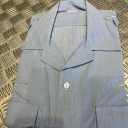 chemise chemisette homme bleu clair neuf type militaire taille 41/42 neuf