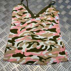 debardeur mil-tec style camo top couleur femme fille taille xs neuf