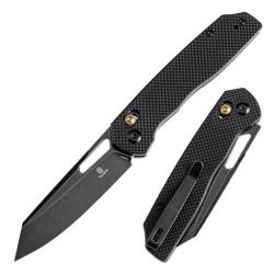 Couteau Tenable Shard Black Reverse Tanto Acier 14C28N Manche G10 Crossbar Lock T1006V1