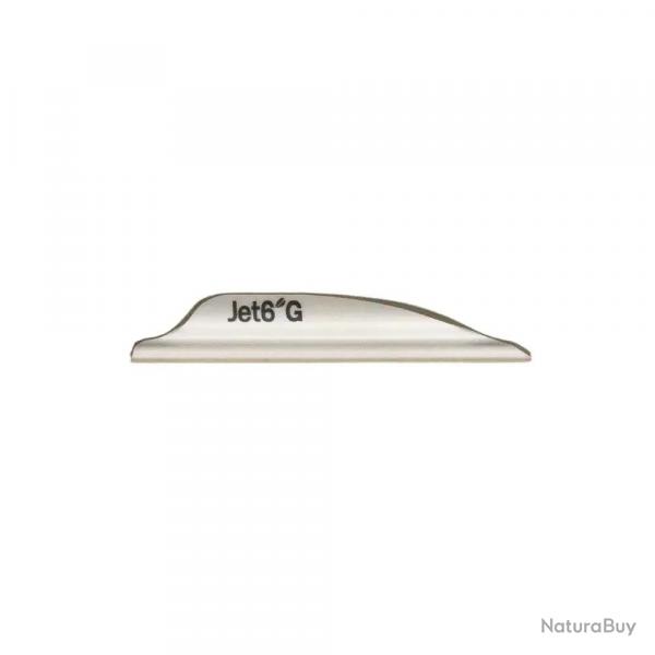 Plume de flche Plastique Jet6 Ghost (par 60) - Blanc