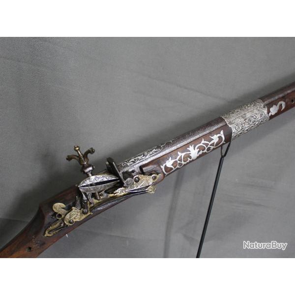 Fusil court moukhala Algrien avec canon damas - Algrie, dat 1855