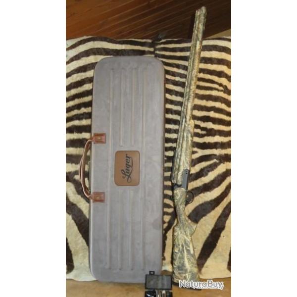 Fusil Triple Canardouze LUGER 312 Max-5 Gabion Unlimited cal.12/89 canon 81 rail lunette, mallette