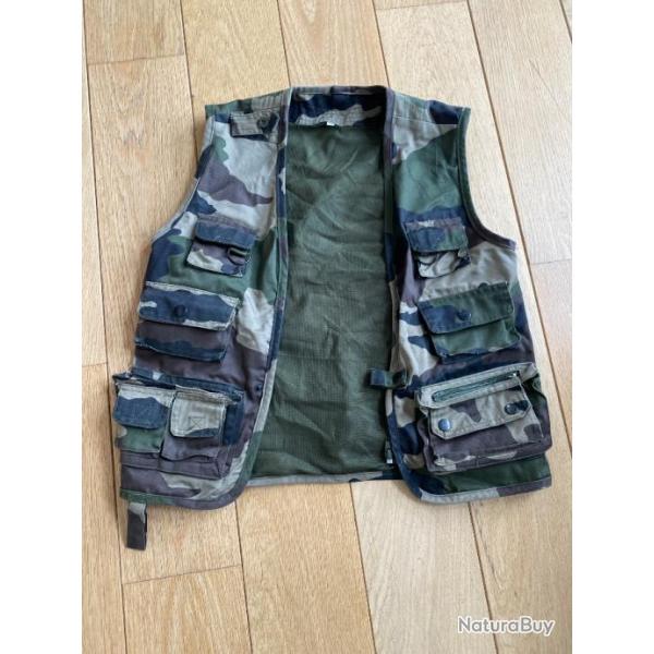 Gilet de pche camouflage