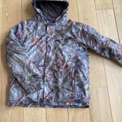 Manteau de chasse camouflage imperméable Solognac