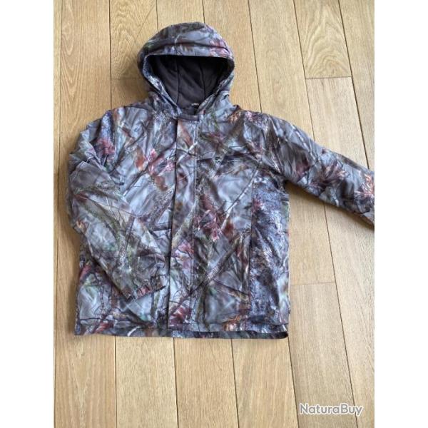 Manteau de chasse camouflage impermable Solognac