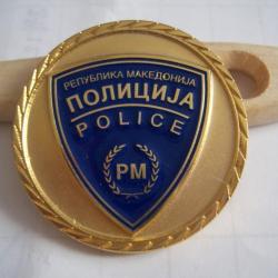 médaille police  de Macédoine  ou  ancienne république yougoslave  obsolète