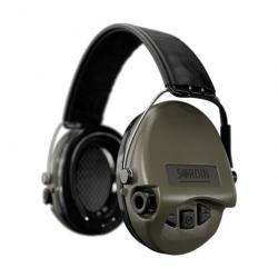 CASQUE ANTI-BRUIT SORDIN SUPREME PRO VERT OD SERRE-TETE CUIR NOIR