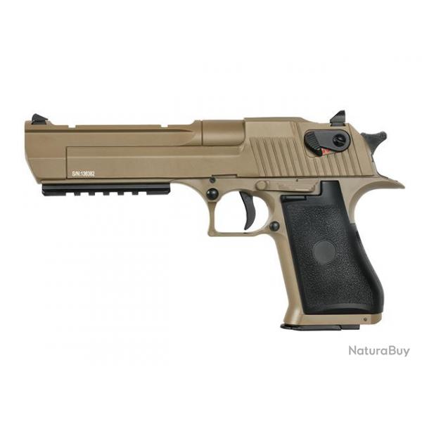 Rplique airsoft CM121S Lipo et Mosfet style Desert Eagle Tan Cyma