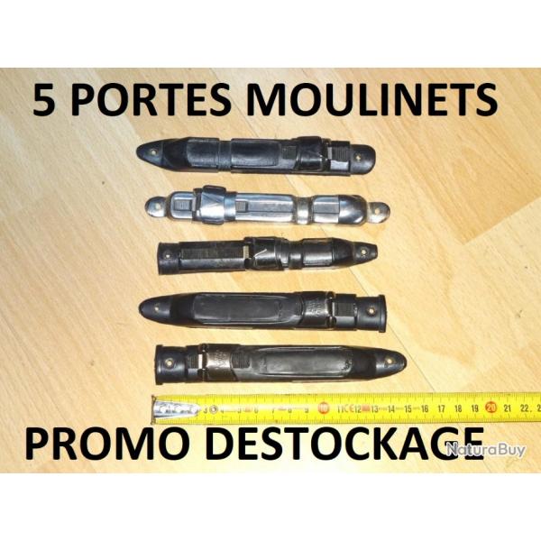 LOT de 5 portes moulinet de canne a peche  5 EURO !!!!!!!!!!!!- VENDU PAR JEPERCUTE (J2A28)