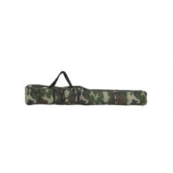 Sac de Canne à Pêche 150 cm Rangement Pratique et Résistant 2 Compartiments Vert Camouflage