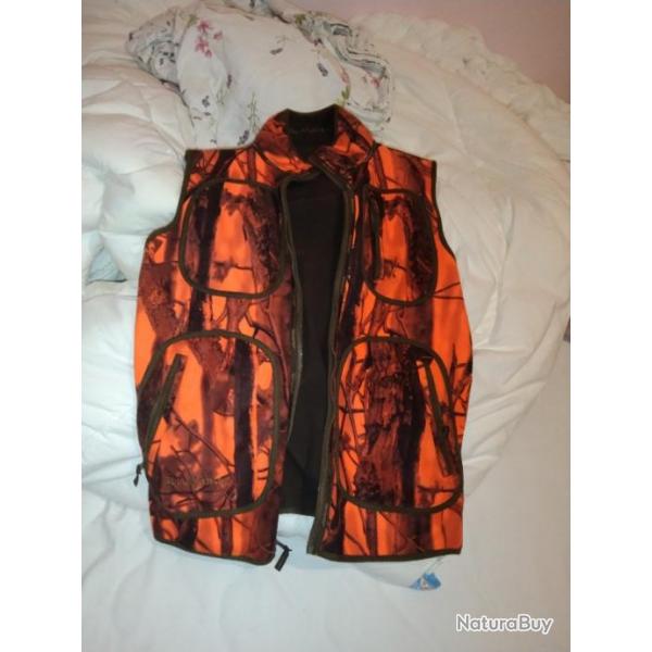 Gilet de chasse Deerhunter camouflage fluo polaire