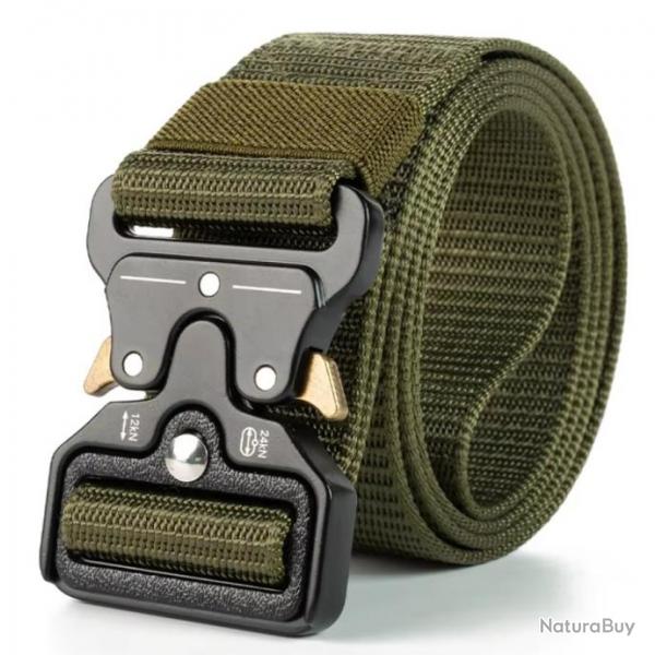 Ceinture Militaire en Nylon Robuste pour Homme ou Femme pour la Chasse la Pche Taille 125cm x 3.8cm