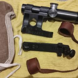 Authentique lunette PU Mosin Nagant WW2 + montage + housse + bonnette