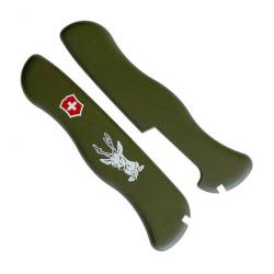 Plaquettes couteau suisse "Chevreuil" 111 mm (V2), Couleur vert [Victorinox]