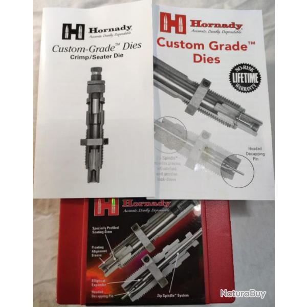 Jeux d'outils 45 ACP / AR / Win HORNADY AVEC taper crimp