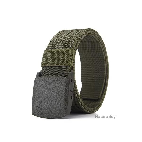 Ceinture Tactique Militaire pour la Chasse L'Airsoft le Paintball Vert Kaki Arme en Nylon Robuste