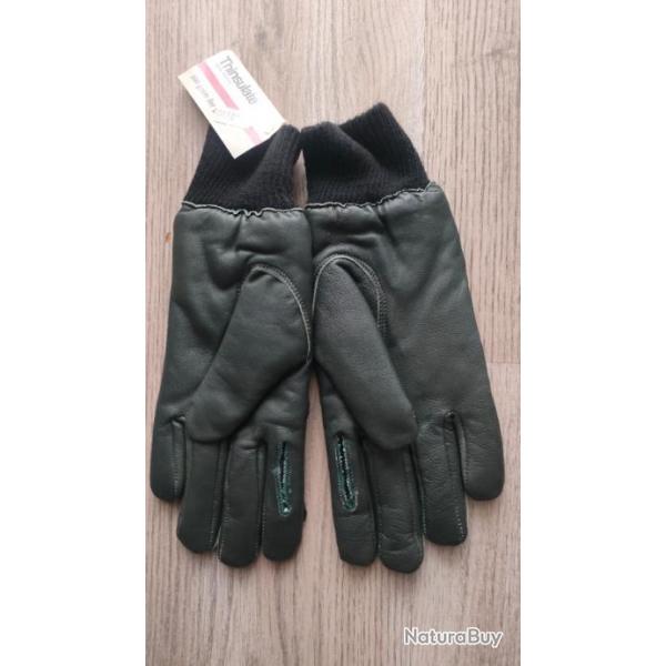 Gants cuir  et polaire intrieure Thinsulate taille S