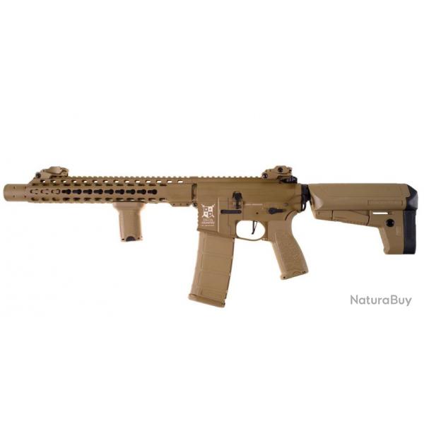 Delta Armory M4 SilentOps DMR FullMetal Tan Alpha AEG 1.8J Pack Complet