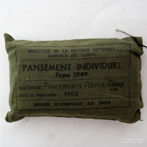 Pochette de pansements Arme franaise Guerre d'Algrie