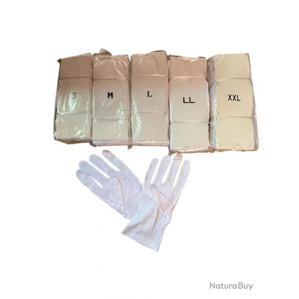 Gants blancs de crmonie ( lot de 10 paires )